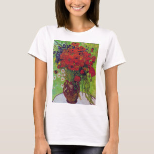 Vase mit Cornblumen und Pflaumen, Van Gogh T-Shirt