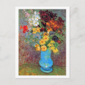 Vase mit Daisies Anemones Vincent van Gogh Postkarte (Vorderseite)