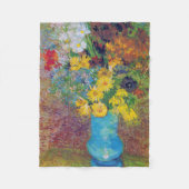 Vase mit Daisies und Anemones, Van Gogh Fleecedecke (Vorderseite)