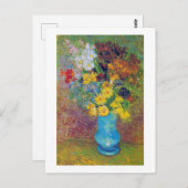 Vase mit Daisies und Anemones, Van Gogh Postkarte (Vorne/Hinten)