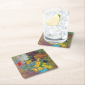 Vase mit Daisies und Anemones, Van Gogh Rechteckiger Pappuntersetzer (Vor Ort)