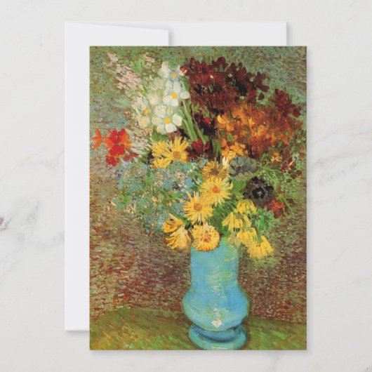 Vase mit Daisies und Anemones von Vincent van Gogh (Vorderseite)