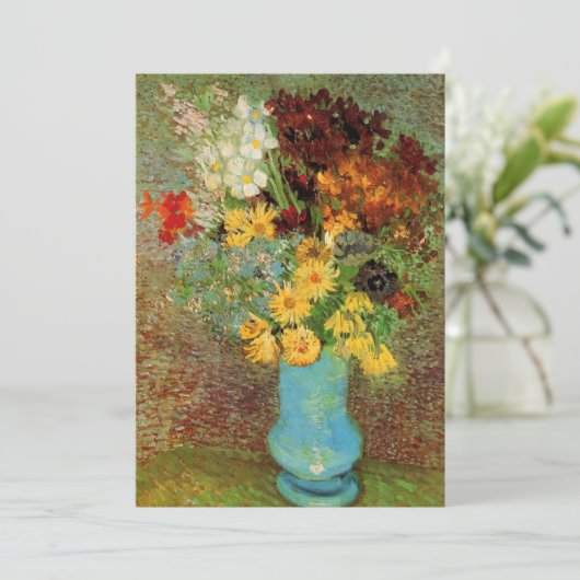 Vase mit Daisies und Anemones von Vincent van Gogh (Stehend Vorderseite)