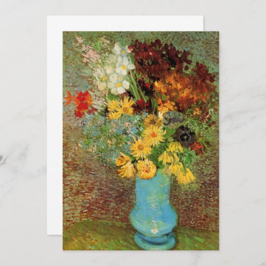 Vase mit Daisies und Anemones von Vincent van Gogh (Vorne/Hinten)