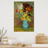 Vase mit Daisies und Anemones von Vincent van Gogh Poster (Küche)