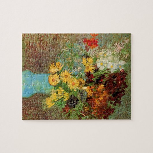 Vase mit Daisies und Anemones von Vincent van Gogh Puzzle (Horizontal)