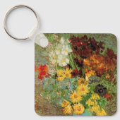 Vase mit Daisies und Anemones von Vincent van Gogh Schlüsselanhänger (Vorderseite)