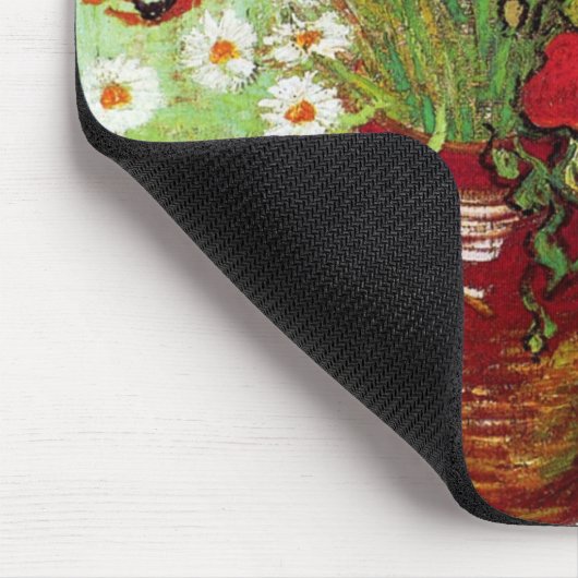 Vase mit Daisies und Poppies, Van Gogh Mousepad (Ecke)