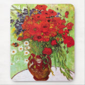 Vase mit Daisies und Poppies, Van Gogh Mousepad (Vorne)