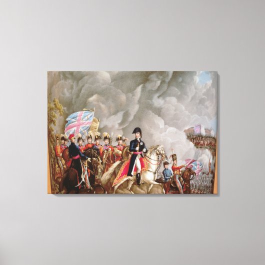 Vase mit Darstellung von Wellington Leinwanddruck (Vorderseite)