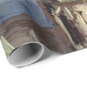 Vase mit den Gladioli und den chinesischen Astern Geschenkpapier (Rolleneckpunkt)