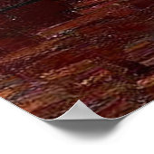 Vase mit drei Sonnenblumen, van Gogh Poster (Ecke)