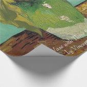 Vase mit drei Sonnenblumen von Vincent van Gogh. Geschenkpapier (Ecke)