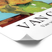 Vase mit drei Sonnenblumen von Vincent Van Gogh Poster (Ecke)