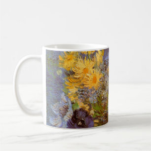 Vase mit Flieder und Gänseblümchen von Vincent van Kaffeetasse