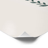 Vase mit Florals wachsen mit Grace Zitat Poster (Ecke)