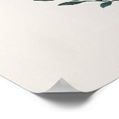 Vase mit Florals wachsen mit Grace Zitat Poster (Ecke)