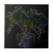 Vase mit Freesie Fliese (Vorderseite)