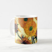 Vase mit fünfzehn Sonnenblumen durch Vincent van Kaffeetasse (Vorderseite Links)