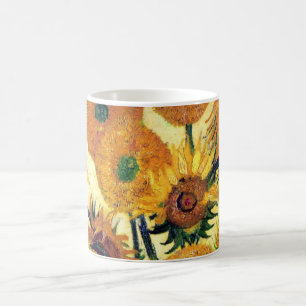 Vase mit fünfzehn Sonnenblumen durch Vincent van Kaffeetasse