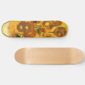 Vase mit fünfzehn Sonnenblumen durch Vincent van Skateboard (Horizontal)