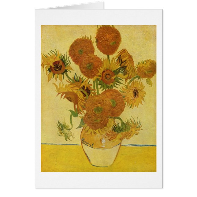 Vase mit fünfzehn Sonnenblumen, Van- Goghschöne (Vorne)