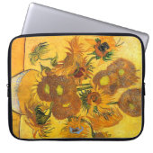 Vase mit fünfzehn Sonnenblumen von Vincent van Gog Laptopschutzhülle (Vorderseite)