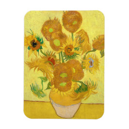Vase mit fünfzehn Sonnenblumen von Vincent Van Gog Magnet