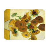 Vase mit fünfzehn Sonnenblumen von Vincent Van Gog Magnet (Horizontal)