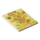 Vase mit fünfzehn Sonnenblumen von Vincent Van Gog Notizblock (angewinkelt)