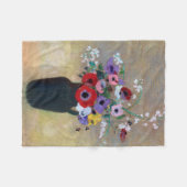 Vase mit gemischten Blume, Redon Fleecedecke (Vorderseite (Horizontal))