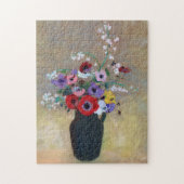 Vase mit gemischten Blume, Redon Puzzle (Vertikal)