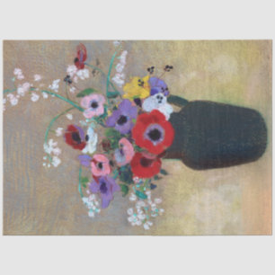 Vase mit gemischten Blume, Redon Seidenpapier