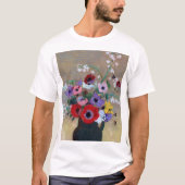 Vase mit gemischten Blume, Redon T-Shirt (Vorderseite)
