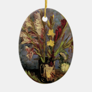 Vase mit Gladiolen von Vincent van Gogh Keramik Ornament