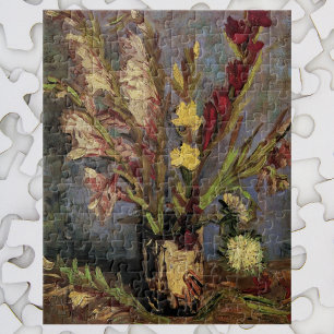 Vase mit Gladiolen von Vincent van Gogh Puzzle