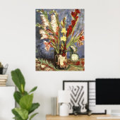 Vase mit Gladioli 1886, Vincent van Gogh Poster (Heimbüro)
