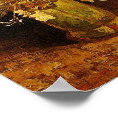 Vase mit Gladioli & Carnons Van Gogh Fine Art Poster (Ecke)