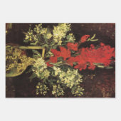 Vase mit Gladioli, Nelken von Vincent van Gogh Geschenkpapier Set (Vorderseite 2)