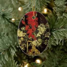 Vase mit Gladioli, Nelken von Vincent van Gogh Keramikornament