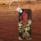 Vase mit Gladioli, Nelken von Vincent van Gogh Schlüsselanhänger (Vorderseite)