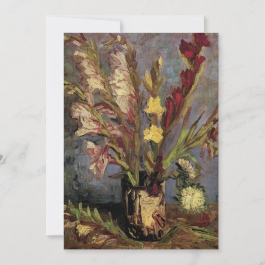 Vase mit Gladioli von Vincent van Gogh (Vorderseite)