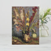 Vase mit Gladioli von Vincent van Gogh (Stehend Vorderseite)