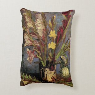 Vase mit Gladioli von Vincent van Gogh Dekokissen