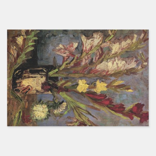 Vase mit Gladioli von Vincent van Gogh Geschenkpapier Set (Vorderseite)