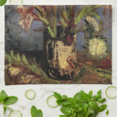 Vase mit Gladioli von Vincent van Gogh Geschirrtuch (Gefaltet)