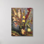 Vase mit Gladioli von Vincent van Gogh Leinwanddruck (Vorderseite)