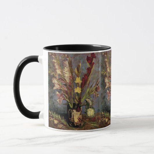 Vase mit Gladioli von Vincent van Gogh Tasse (Links)