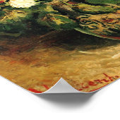 Vase mit Hollyhocks (F235) Van Gogh Fine Art Poster (Ecke)