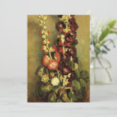 Vase mit Hollyhocks von Vincent van Gogh (Stehend Vorderseite)